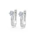 Solitaire Earrings with English Lock 102-10040(4.0)