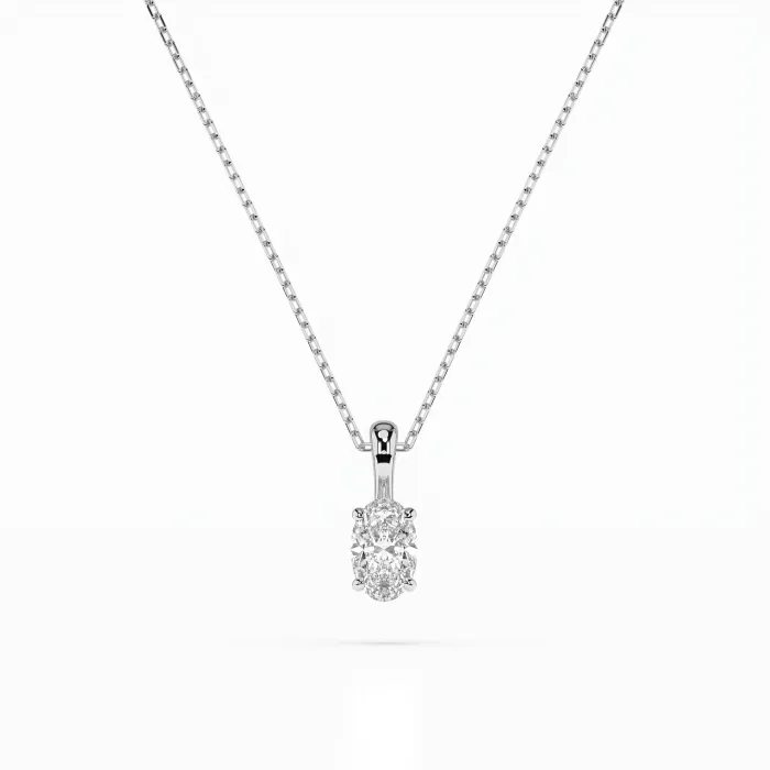 Solitaire Necklace 104-10069(0.30)OV