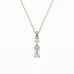 Solitaire Necklace 104-10071/2(0.30)BAQ