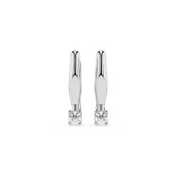 Solitaire Earrings with English Lock 102-10035(2.5)