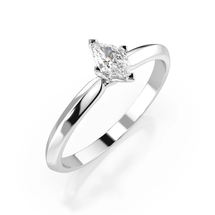Кольцо Солитер 101-10181/1(0.10)MARQUISE
