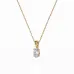 Solitaire Necklace 104-10069(0.30)OV