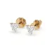 Solitaire Butterfly Earrings 102-10190(0.30)HRT