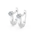 Solitaire Earrings with English Lock 102-10040(4.0)