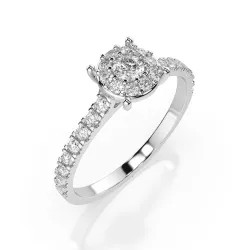 Solitaire Eternity Ring 101-10017(2.5)