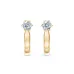 Solitaire Earrings with English Lock 102-10040(4.0)