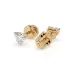 Solitaire Butterfly Earrings 102-10190(0.30)HRT