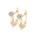 Solitaire Earrings with English Lock 102-10040(4.0)