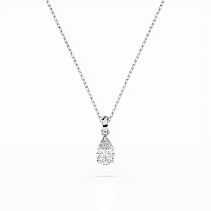 Solitaire Necklace 104-10067(0.30)PAR